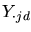 $Y_{\cdot jd}$